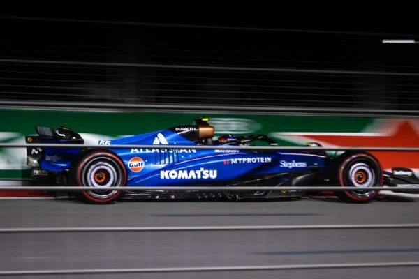 Formula 1 night race scene
